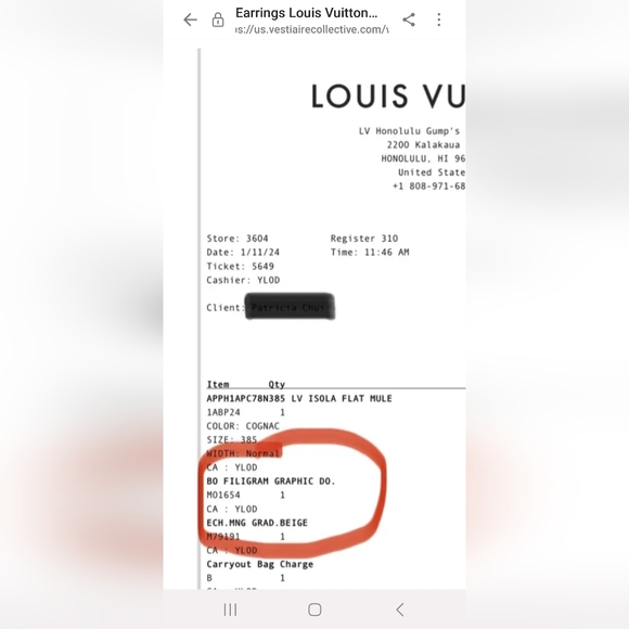 Auth LOUIS VUITTON Filigram earrings/ Gorgeous 😍 - Picture 4 of 9